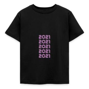 2021 - Kinder T-Shirt - Schwarz - Vorne - AI Model Kid Female (0cm)