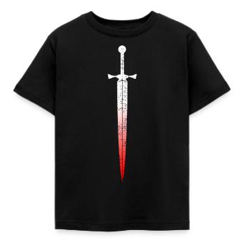 Keltisches Schwert - Kinder T-Shirt - Schwarz - Vorne - AI Model Kid Female (0cm)