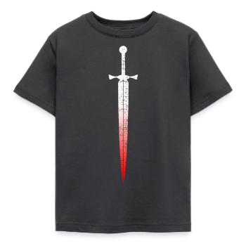 Épée celtique - T-shirt Enfant - charbon - Devant - AI Model Kid Female (0cm)