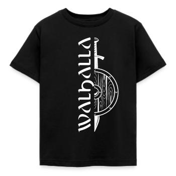 Valhalla Viking Vikings Bjoern Eisenseite - Kinder T-Shirt - Schwarz - Vorne - AI Model Kid Female (0cm)