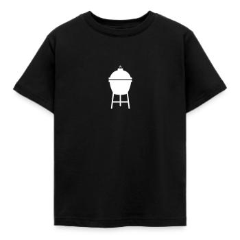 Barbecue en céramique Kamado BBQ - T-shirt Enfant - noir - Devant - AI Model Kid Female (0cm)