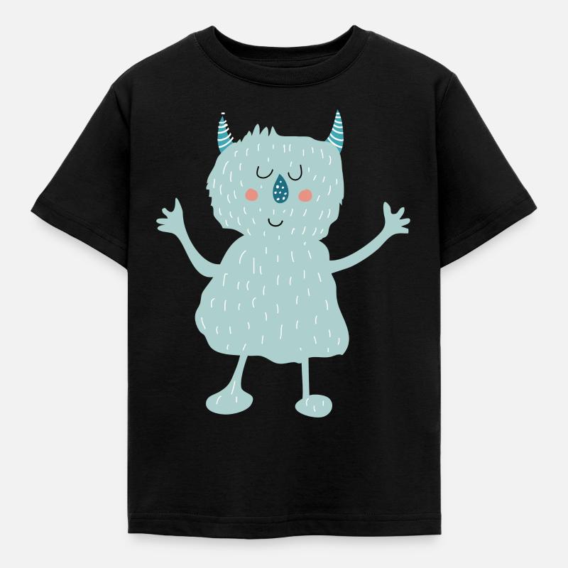Monster - Kinder T-Shirt - Schwarz