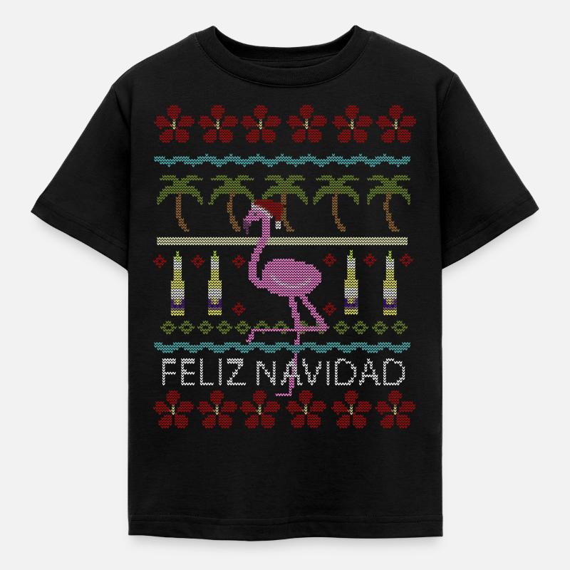 Flamingo - Kids' T-Shirt - black