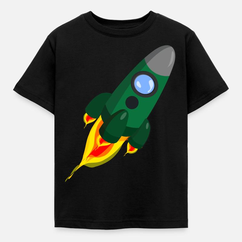 rocket - Kids' T-Shirt - black