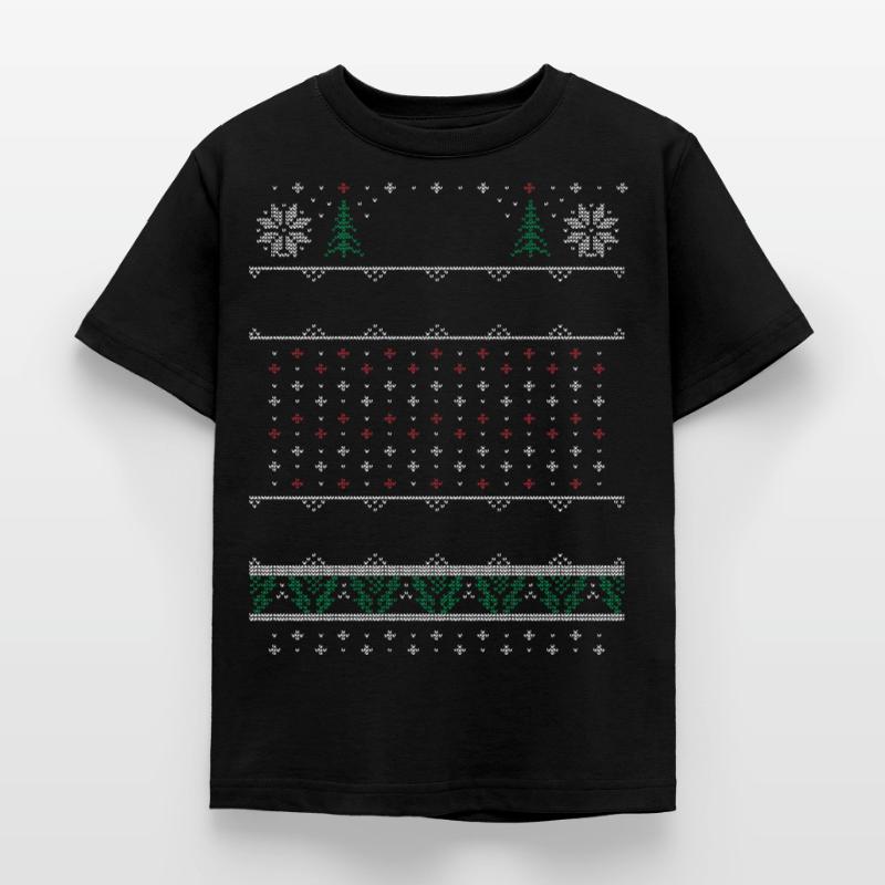 Laid de Noël Pull T-shirt Enfant