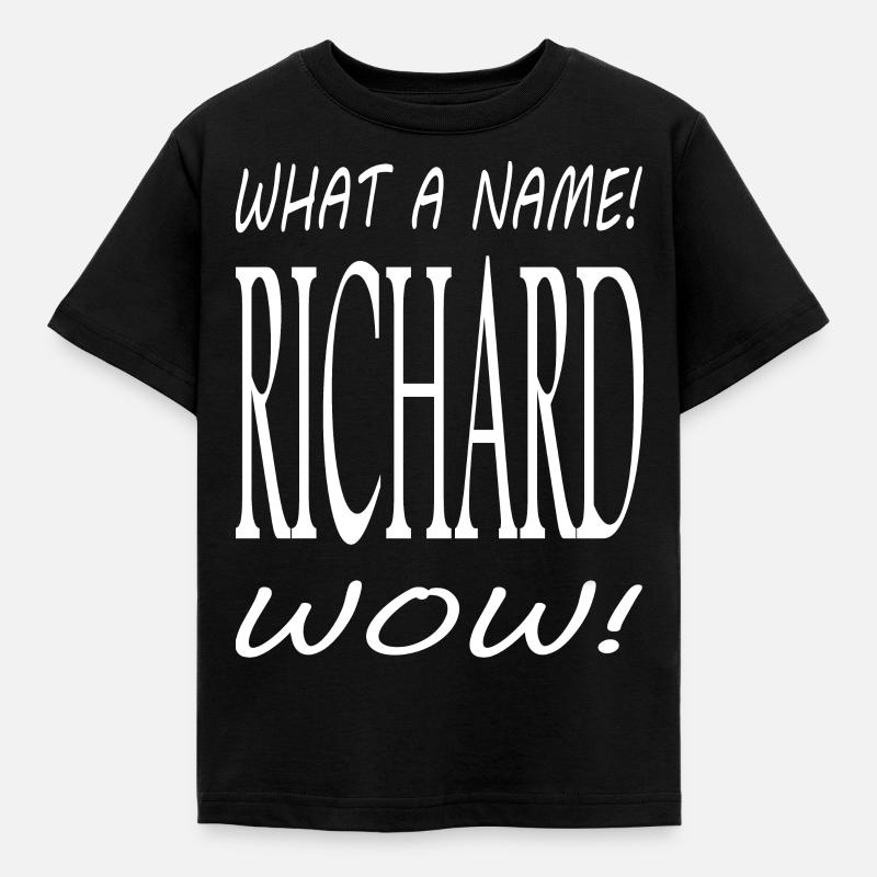 Richard ist mein Name - Kinder T-Shirt - Schwarz