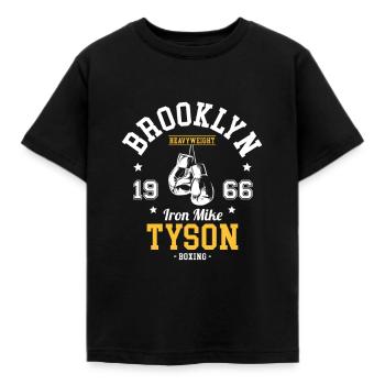Iron Mike Tyson - Kids' T-Shirt - black - Front - AI Model Kid Female (0cm)