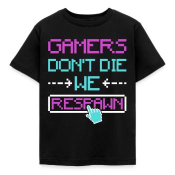 Progamer Multiplayer Spiele Pro Gaming Gamer - Kinder T-Shirt - Schwarz - Vorne - AI Model Kid Female (0cm)