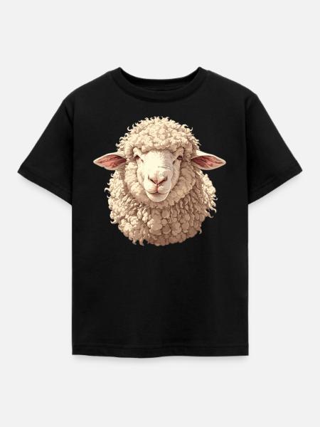 Schafe Schaf - Kinder T-Shirt - Schwarz
