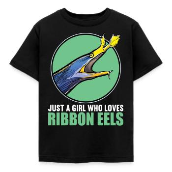 Nasal Moray Eel Ghost Moray - Kids' T-Shirt - black - Front - AI Model Kid Female (0cm)