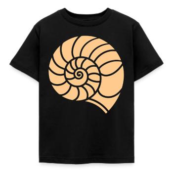 shell - Kids' T-Shirt - black - Front - AI Model Kid Female (0cm)