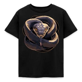 Schlangen Schlange - Kinder T-Shirt - Schwarz - Vorne - AI Model Kid Female (0cm)