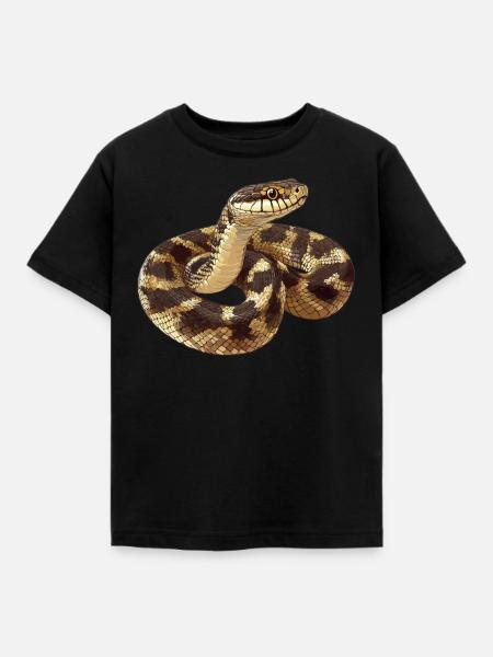 Schlangen Schlange - Kinder T-Shirt - Schwarz