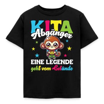 Kita Abgänger 2025 Abschied Kindergarten - Kinder T-Shirt - Schwarz - Vorne - AI Model Kid Female (0cm)