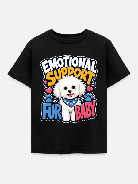 Bichon Frise - Kinder T-Shirt - Schwarz