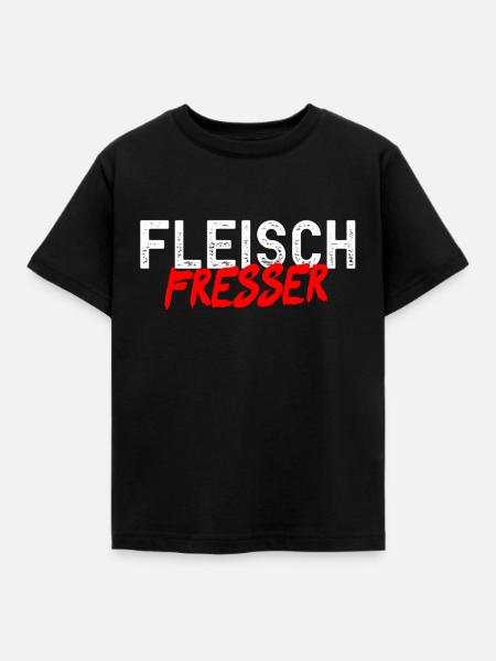 Fleischfresser - Kinder T-Shirt - Schwarz