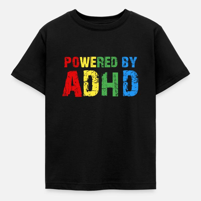 ADHD - Kids' T-Shirt - black