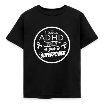 Tdah - T-shirt Enfant - noir - Devant - AI Model Kid Female (0cm)
