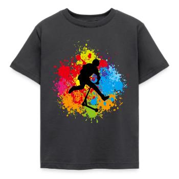 trottinette freestyle - T-shirt Enfant - charbon - Devant - AI Model Kid Female (0cm)