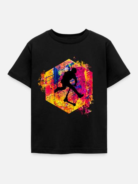 Freestyle-Roller - Kinder T-Shirt - Schwarz