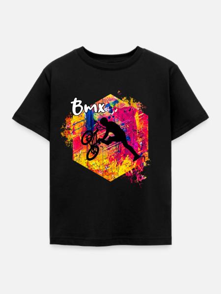 Bmx - Kinder T-Shirt - Schwarz