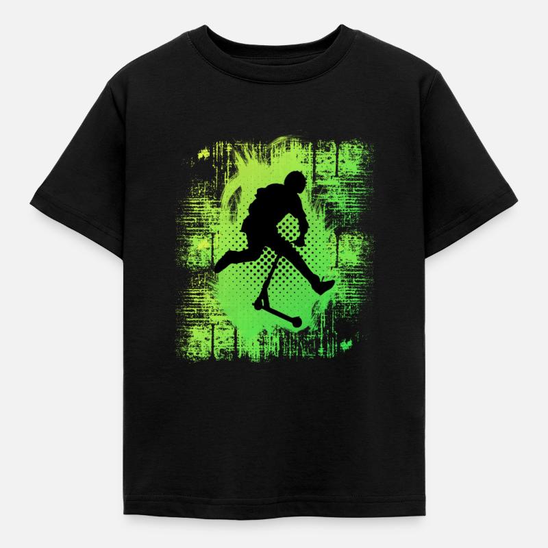Freestyle-Roller - Kinder T-Shirt - Schwarz