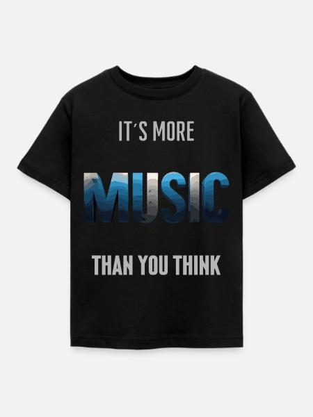 Music - Kinder T-Shirt - Schwarz
