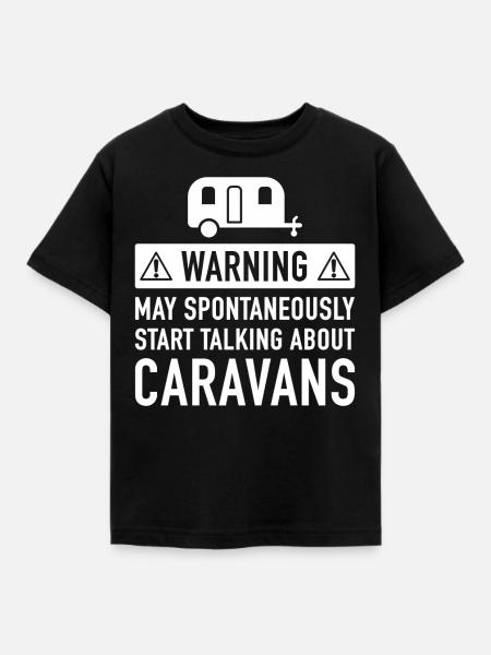Lustige Caravan-Geschenk-Idee - Kinder T-Shirt - Schwarz