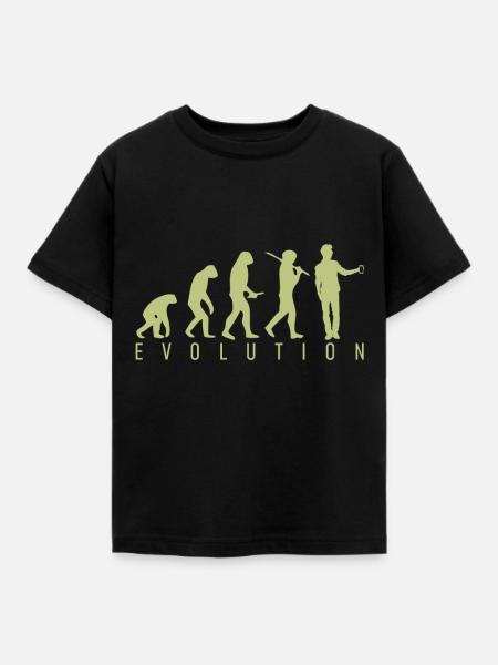 Human Evolution - Kinder T-Shirt - Schwarz