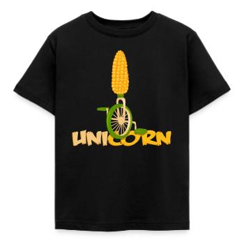 Einrad - Kinder T-Shirt - Schwarz - Vorne - AI Model Kid Female (0cm)