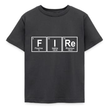 feu - T-shirt Enfant - charbon - Devant - AI Model Kid Female (0cm)