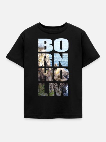 Bornholm Helligdomsklipperne - Kinder T-Shirt - Schwarz