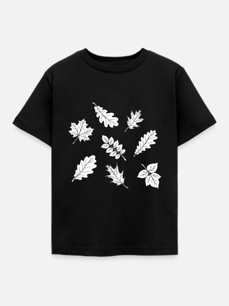 Herbst - Kinder T-Shirt - Schwarz