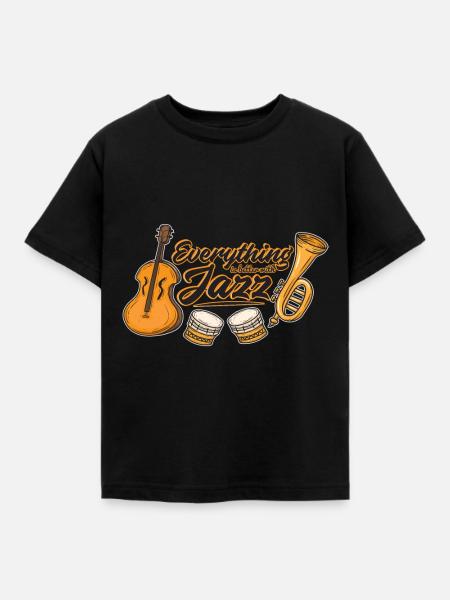 Jazz - Kinder T-Shirt - Schwarz