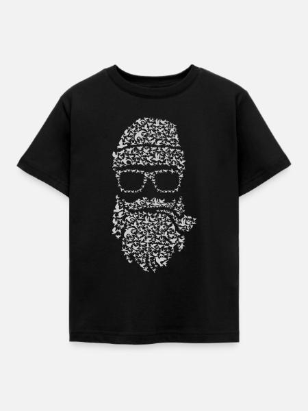 Birds Beard - Kinder T-Shirt - Schwarz