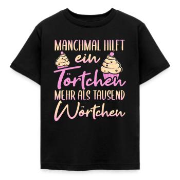 Backen, Bäcker, Beckerin - Kinder T-Shirt - Schwarz - Vorne - AI Model Kid Female (0cm)