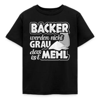 Backen, Bäcker, Beckerin - Kinder T-Shirt - Schwarz - Vorne - AI Model Kid Female (0cm)