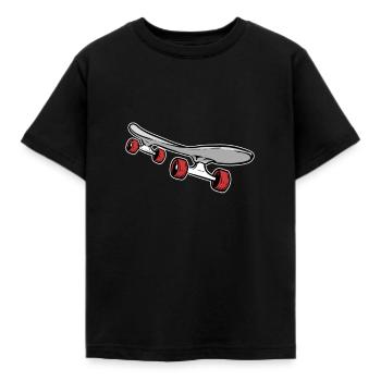 Skateboard Skateboard - T-shirt Enfant - noir - Devant - AI Model Kid Female (0cm)