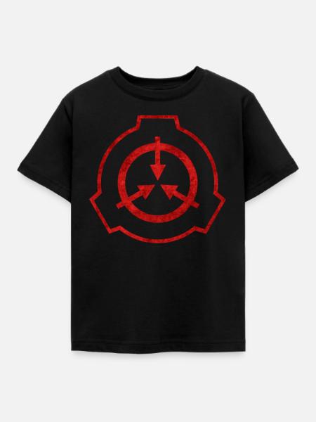 SCP Emblem Rot - Kinder T-Shirt - Schwarz