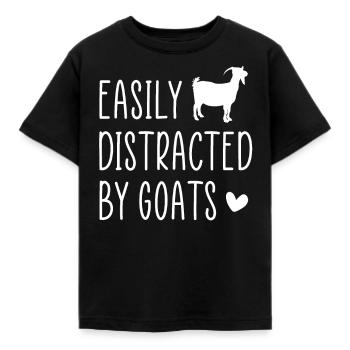 Goat goat - Kids' T-Shirt - black - Front - AI Model Kid Female (0cm)
