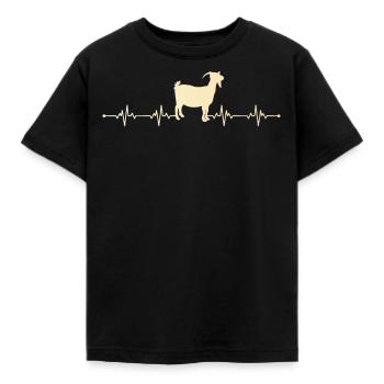 Goat goat - Kids' T-Shirt - black - Front - AI Model Kid Female (0cm)
