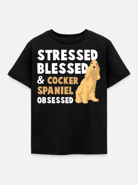 Cocker Spaniel - Kids' T-Shirt - black