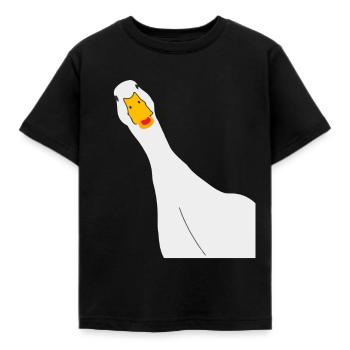 Drôle de selfie | Wizitige Selfie Gans - T-shirt Enfant - noir - Devant - AI Model Kid Female (0cm)