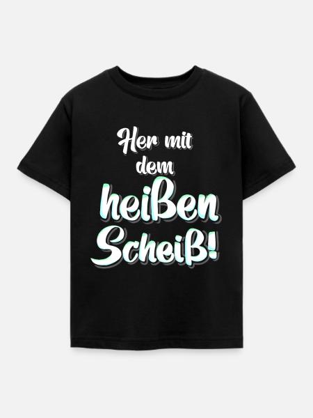 heisser Scheiss - Kinder T-Shirt - Schwarz