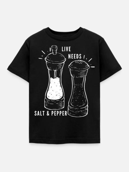 Mutmacher Salz und Pfeffer - Kinder T-Shirt - Schwarz