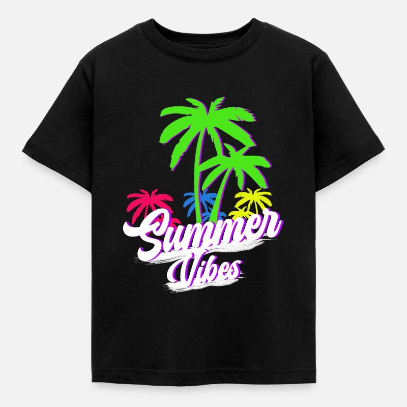 Summer Vibes - Kids' T-Shirt - black