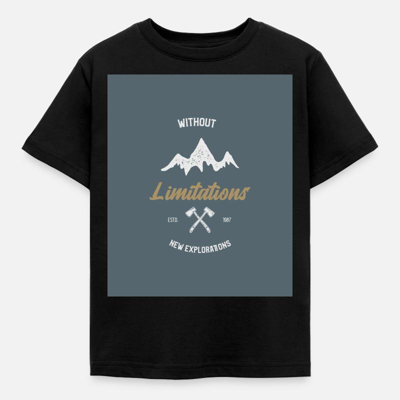Without Limitations New Explorations - Kids' T-Shirt - black