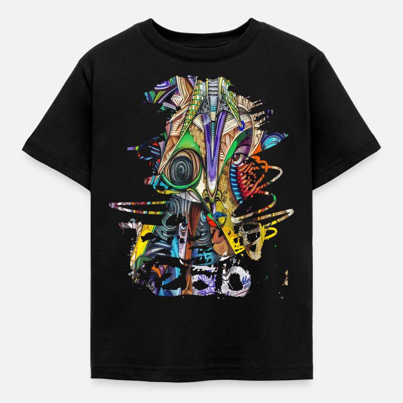 Graffiti Kunst Graffiti Stil Graffiti Splash - Kinder T-Shirt - Schwarz
