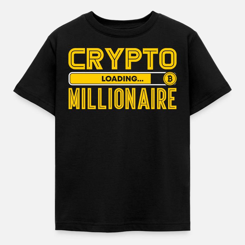 Crypto - Kids' T-Shirt - black