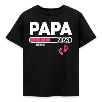 Dad 2023 Future Father-to-Be Gift - Kids' T-Shirt - black - Front - AI Model Kid Female (0cm)